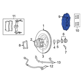 Dodge OE - Rear Left Disc Brake Caliper