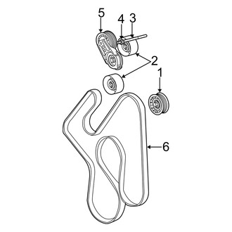 Dodge OE - Cooling - Belts & Pulleys (1500 5.7L)