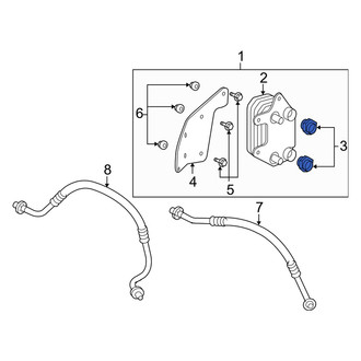Dodge OE - Engine Oil Cooler Line Connector
