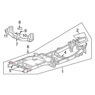 Dodge OE - Frame & Components (Frame & Crossmembers), (1500 RWD)