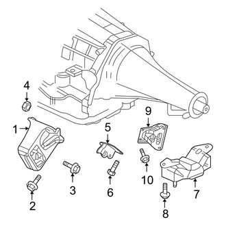Dodge OE - Engine & Transmission Mounting (1500 4WD 4.7L)