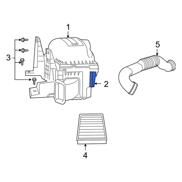 Dodge OE 53032647AC Air Filter Housing