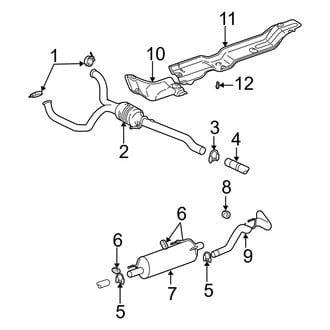 Dodge OE - Exhaust System - Exhaust Components (3.7L)