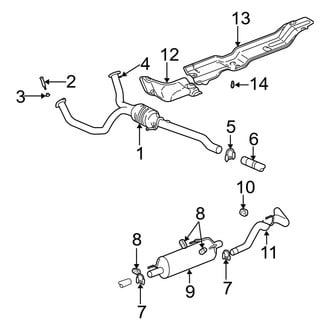 Dodge OE - Exhaust System - Exhaust Components (1500 4.7L)