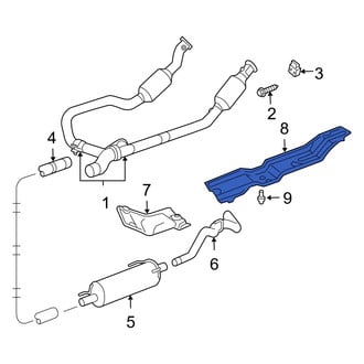 Dodge OE - Rear Right Floor Pan Heat Shield