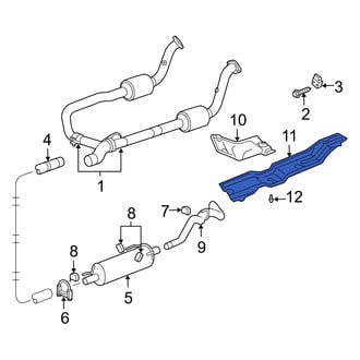 Dodge OE - Rear Right Floor Pan Heat Shield