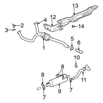 Dodge OE - Exhaust System - Exhaust Components (1500 5.9L)