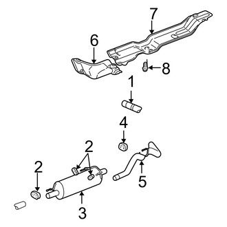 Dodge OE - Exhaust System - Exhaust Components (1500 5.7L)