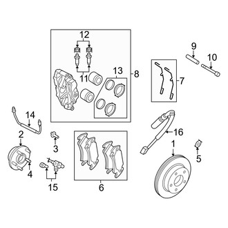 Dodge OE - Front Suspension - Brake Components