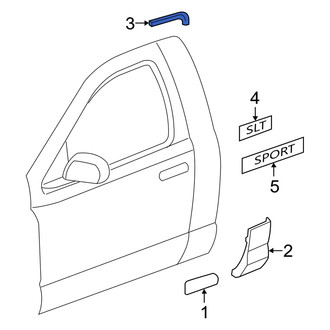 Dodge OE - Right Roof Molding