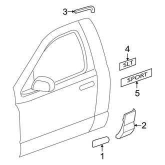 Dodge OE - Cab - Exterior Trim (Regular Cab)