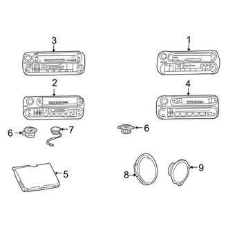 Dodge OE - Instrument Panel - Sound System (1500)