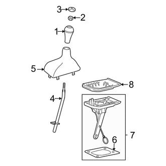 Dodge OE - Console - Shifter Trim (Transmissionfer Case, Model 271), (1500 4WD)