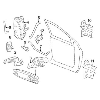 Dodge OE - Door - Lock & Hardware (Regular Cab), (Regular Cab)