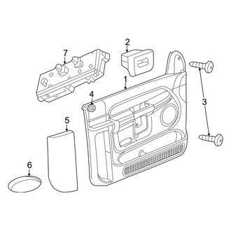 Dodge OE - Door - Interior Trim (Regular Cab), (1500 Regular Cab)