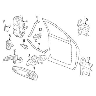 Dodge OE - Front Door - Lock & Hardware (1500 Quad Cab)