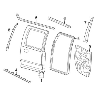 Dodge OE - Rear Door - Door & Components (1500 Quad Cab)