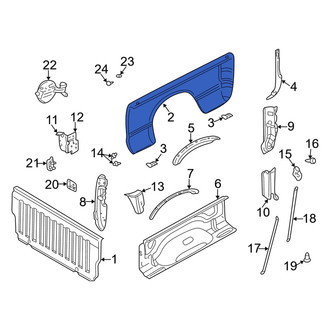 Dodge OE - Rear Left Inner Truck Bed Panel