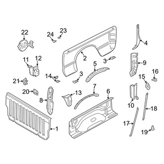 Dodge OE - Pick Up Box - Front & Side Panels (8' Bed)