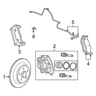 Dodge OE - Rear Suspension - Brake Components (1500 SLT / ST RWD)