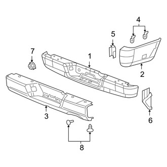 Dodge OE - Rear Bumper - Bumper & Components