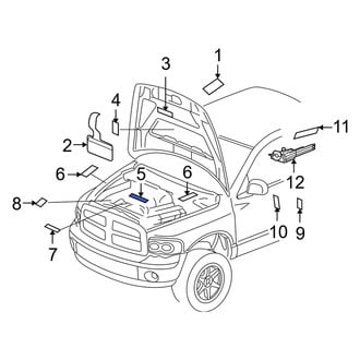 Dodge OE - A/C System Information Label