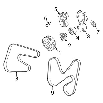 Dodge OE - Cooling - Belts & Pulleys (Mega Cab 5.9L)