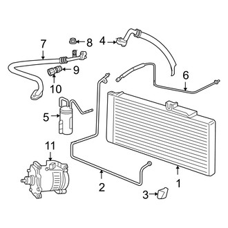 Dodge OE - Air Conditioner & Heater - Condenser, Compressor & Lines (Mega Cab 5.7L)
