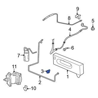 Dodge OE - A/C Refrigerant Line Clip