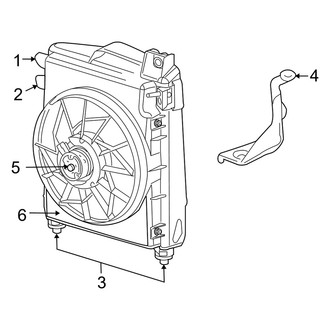 Dodge OE - Air Conditioner & Heater - Condenser Fan (Mega Cab)