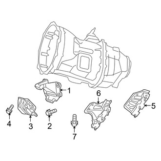 Dodge OE - Engine & Transmission Mounting (3500 Mega Cab 4WD 5.7L)