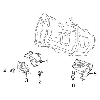 Dodge OE - Engine & Transmission Mounting (Mega Cab 4WD 5.9L)