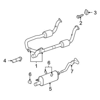 Dodge OE - Exhaust System - Exhaust Components (Mega Cab 5.9L)