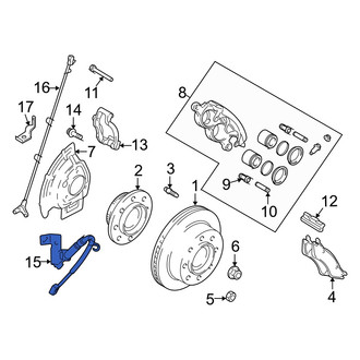 Dodge OE - Front Left Brake Hydraulic Hose