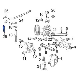 Dodge OE - Front Suspension Track Bar Nut