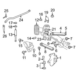 Dodge OE - Front Suspension - Suspension Components (Mega Cab 4WD)