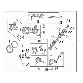 Dodge OE - Front Differential Pinion Shaft