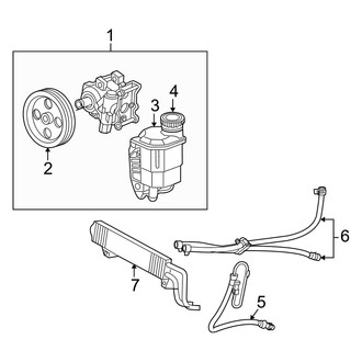 Dodge OE - Steering Gear & Linkage - Pump & Hoses (W/O Hydrobooster), (Mega Cab RWD 5.7L)