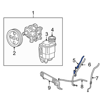 Dodge OE - Power Steering Pressure Hose