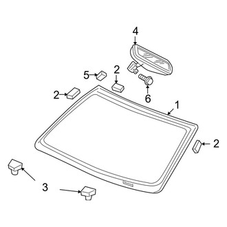 Dodge OE - Windshield - Glass (Mega Cab)