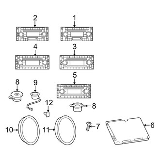 Dodge OE - Instrument Panel - Sound System (Mega Cab)