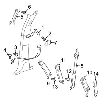Dodge OE - Restraint Systems - Front Seat Belts (Mega Cab)