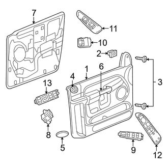 Dodge OE - Front Door - Interior Trim (Mega Cab)