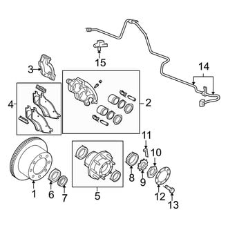 Dodge OE - Rear Suspension - Brake Components (Mega Cab 4WD)