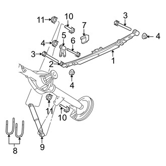 Dodge OE - Rear Suspension - Suspension Components (Mega Cab 4WD)