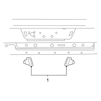 Dodge OE - Rear Lamps - License Lamps (Mega Cab)