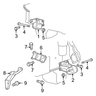 Dodge OE - Engine & Transmission Mounting (2500 Mega Cab 6.7L)