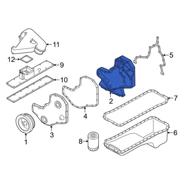 Dodge OE 4761241AB Engine Timing Cover