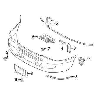 Dodge OE - Front Bumper - Bumper & Components (Standard Cargo Van / Standard Passenger Van)