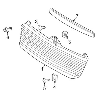 Dodge OE - Grille & Components (Standard Cargo Van / Standard Passenger Van)